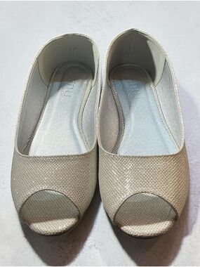 💟MUSSHOE Peep Toe Flat Shoes for Women Size:10